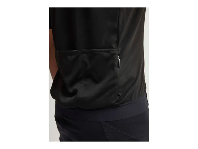 Craft Core Essence Jersey, svart cykeltröja med bakfickor