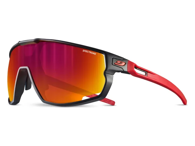 Julbo Rush Spectron 3, cykelglasögon i matt svart och rött